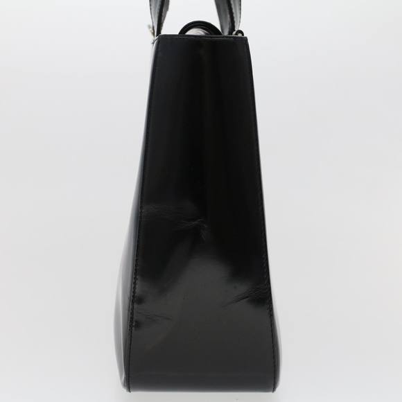 GUCCI Interlocking Hand Bag Patent leather Black 000.1013.0504 Auth fm2490 - Picture 4 of 16